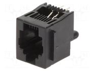 Connector: RJ14; socket; PIN: 4; with panel stop blockade; 6p4c TE Connectivity