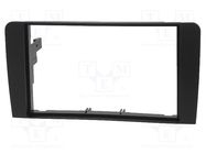 Radio frame; Audi; 2 DIN; black 4CARMEDIA