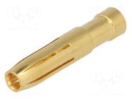 Contact; female; Han E®; copper alloy; gold-plated; 4mm2; crimped HARTING