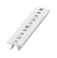 MARKER STRIP, L1/L2/L3/N/PE, 5.2MM, WHT