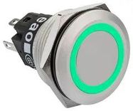 LED PANEL INDICATOR, GREEN, 22MM, 24V