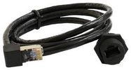 ENET CABLE, RJ45 JACK-R/A PLUG, CAT6, 1M