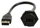 USB CABLE, C3 TYPE A RCPT-PLUG, 200MM