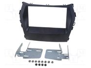 Radio frame; Hyundai; 2 DIN; black; without OEM-navigation ACV