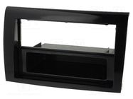 Radio frame; Fiat; 2 DIN; black gloss ACV