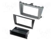 Radio frame; Mazda; 2 DIN; black and silver PER.PIC.