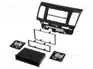 Radio frame; Mitsubishi; 2 DIN; black COMPOTECH