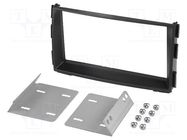 Radio frame; Kia; 2 DIN; black ACV