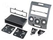 Radio frame; Ford,Mazda; 2 ISO; silver METRA