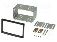 Radio frame; Citroën,Fiat,Peugeot,Toyota; 2 DIN; black ACV