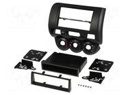 Radio frame; Honda; 2 ISO; black METRA