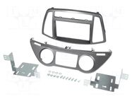 Radio frame; Hyundai; 2 DIN; dark grey PER.PIC.