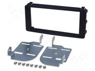 Radio frame; Citroën,Mitsubishi,Peugeot; 2 DIN; black ACV