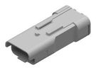 CONNECTOR HOUSING, PLUG, 4POS, IP68, GRY