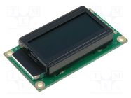 Display: LCD; alphanumeric; FSTN Negative; 8x2; black; LED; PIN: 14 RAYSTAR OPTRONICS