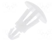 Assembly stud; polyamide; L: 6.3mm; snap fastener; natural FIX&FASTEN
