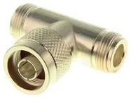 TEE ADAPTER, 1 X N PLUG-2 X N JACK