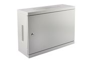 Commutation cabinet 19" wall mounted 3U 540x400x180 (white, metal door)