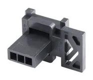 CONN HOUSING, PLUG, 3POS, 3MM, BLACK