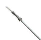 COAXIAL CABLE, 30AWG, WHT, 100M