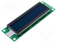 Display: LCD; alphanumeric; FSTN Negative; 20x2; green; LED; PIN: 16 RAYSTAR OPTRONICS