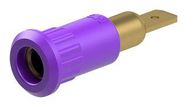 BANANA CONNECTOR, VIOLET, SOCKET, 25A