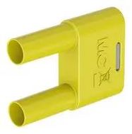 BANANA CONNECTOR, YELLOW, PLUG, 32A