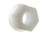 FLANGED NUT, NYLON, PLAIN, M5 X 5