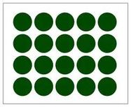 LABEL, PAPER, GREEN, 25MM