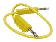 TEST LEAD, YELLOW, 500MM, 60V, 32A