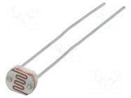 Photoresistor; 100mW; 45÷140kΩ; 540nm; THT; 150VDC; ØLED: 5mm Token