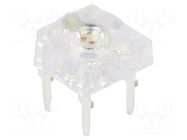 LED Super Flux; yellow/red/blue; 7.62x7.62mm; tricolour; 130° OPTOSUPPLY