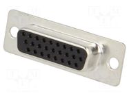 Connector: D-Sub HD; PIN: 26; plug; female; for cable; soldering ENCITECH