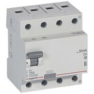 Current drain relay with automatic switch Legrand 402074 (A, 25A, 4P, 30mA, 400V)