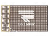 Board: universal; double sided,prototyping; W: 53mm; L: 95mm ROTH ELEKTRONIK GMBH