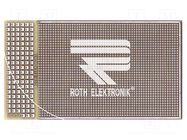 Board: universal; double sided,prototyping; W: 53mm; L: 95mm ROTH ELEKTRONIK GMBH