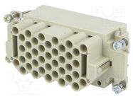 Connector: HDC; contact insert; female; Han® EEE; PIN: 40; 40+PE HARTING