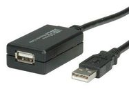USB CABLE, 2.0 TYPE A PLUG-RCPT, 12M