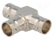 Connector: BNC; -65÷165°C; 75Ω; female; T POMONA