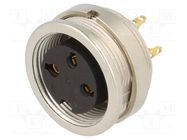 Connector: M16; socket; female; soldering; PIN: 3; 5A; 250V; IP40 LUMBERG