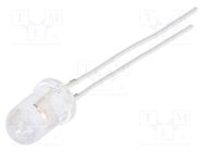 LED; 5mm; pink; 1120÷1560mcd; 30°; Front: convex; 12V; No.of term: 2 OPTOSUPPLY