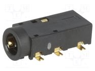 Socket; Jack 3,5mm; female; stereo special; ways: 4; angled 90° LUMBERG