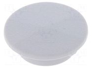 Cap; plastic; push-in; grey CLIFF