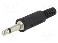 Plug; Jack 3,5mm; male; mono,with strain relief; ways: 2; straight LUMBERG