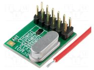 Module: RF; FM receiver; FSK; 433.92MHz; SPI; -109dBm; 2.2÷5.4VDC HOPE MICROELECTRONICS