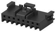 CONNECTOR HOUSING, PLUG, 8POS, 2MM, BLK