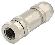 SENSOR CONN, M12, RCPT, 4POS, CABLE