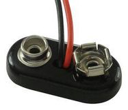 BATTERY HOLDER, STRAP, 9V, WIRE LEADS