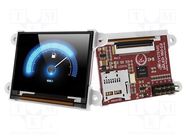 Display: OLED; 1.7"; 160x128; Dim: 52x36x15.5mm; 3.3VDC,5VDC; smart 4D Systems