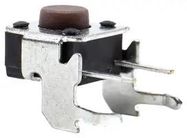 TACTILE SWITCH, 0.05A, 12VDC, 100GF, THT